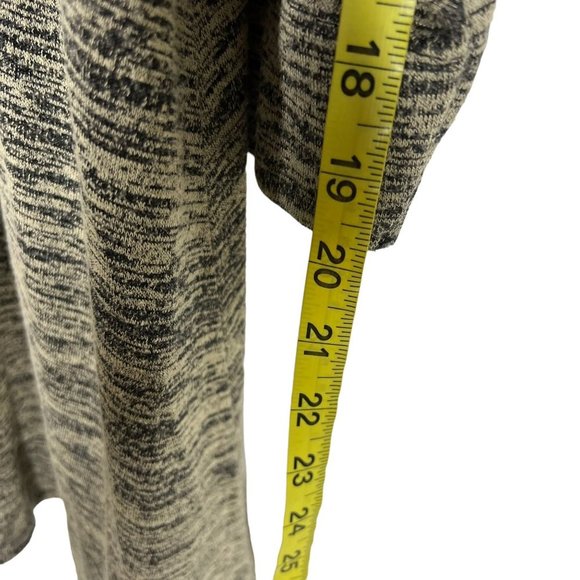 Soma Black Tan Long Sleeve Marled Tunic Top XL - Picture 5 of 7